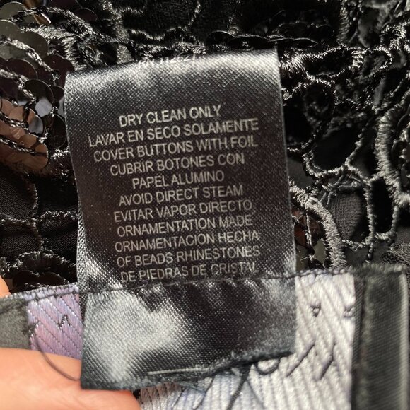 St Anthony Sacari Midi Crochet Sequin Overlay Fringe Skirt - Picture 7 of 13